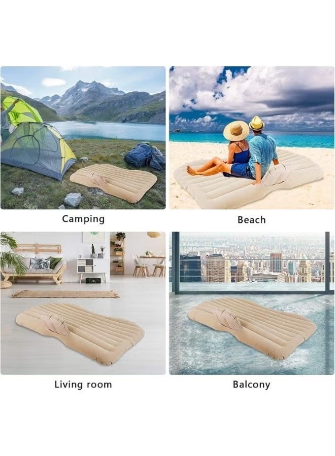 Car Air Mattress Travel Inflatable Back Seat Air Bed with Electric Pump & 2 Pillows – Portable Car Sleeping Cushion for Camping & Vacation - Image 3